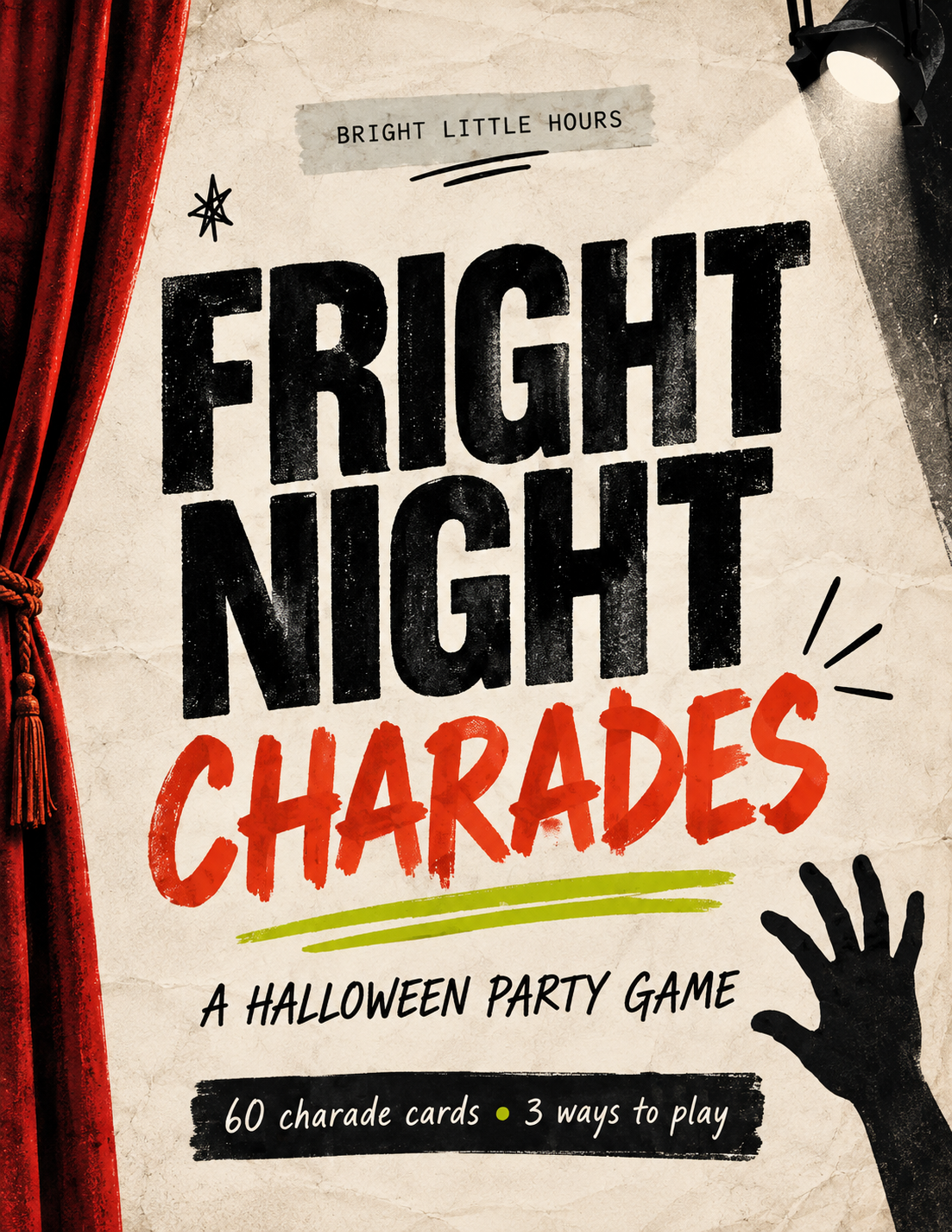 Fright Night Charades Halloween party game — product cover