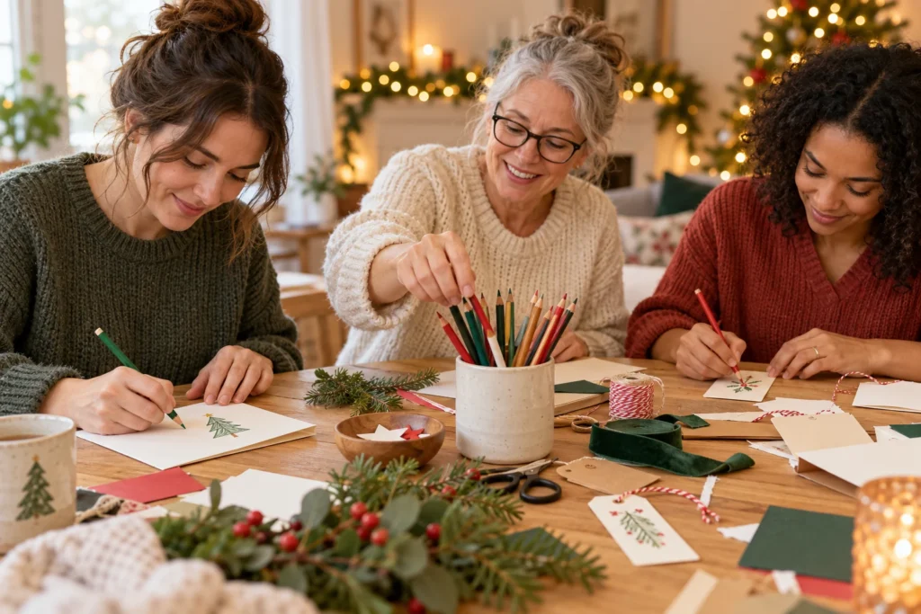 Christmas Craft Party Ideas: Three Paper Projects for a Cozy Night In